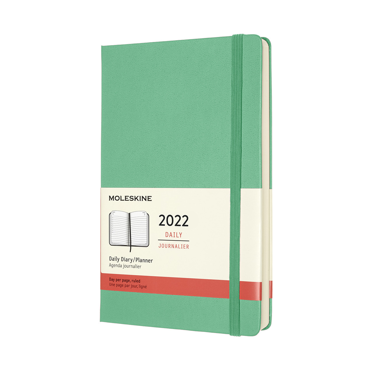 

Ежедневник Moleskine 2022 Датированный Средний (13х21 см) 400 страниц Ментол (8056420858570)