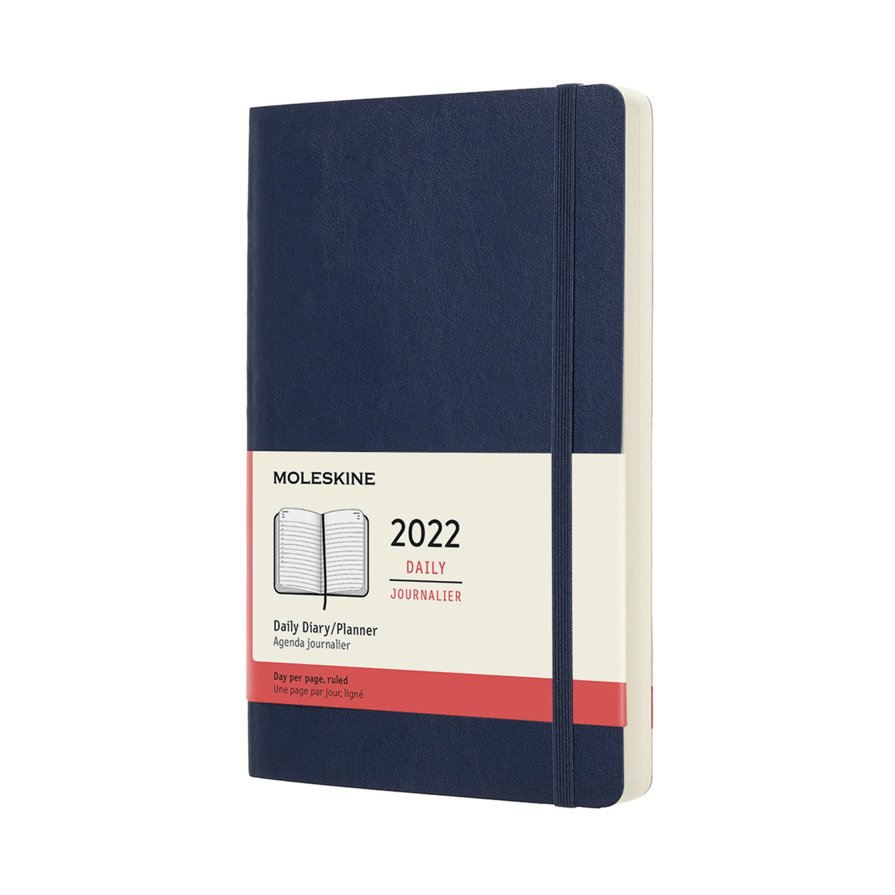 

Ежедневник Moleskine 2022 Датированный Средний (13х21 см) 400 страниц Сапфир Мягкий (8056420855715)