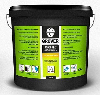 

Праймер для гидроизоляции фундаментов Grover Dysperbit 10кг