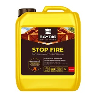 

Огнебиозащита для древесины Stop Fire Красный Bayris 5 л