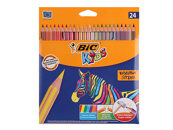 

Цветные карандаши Evolution Stripes, 24 шт. BiC (bc950525)