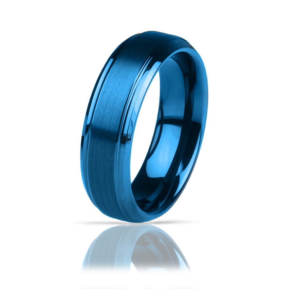 

Синее кольцо из вольфрама Lonti R-TG-0022 (21 мм (11,5 США), 6 мм)