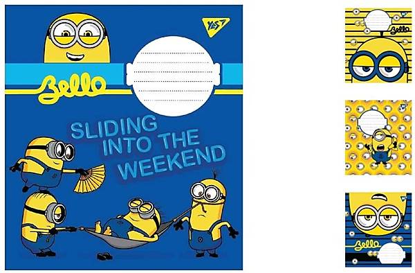 

Тетрадь А5 12 листов, в клетку Miniontastic (25 шт. в упак микс видов) YES (765572)