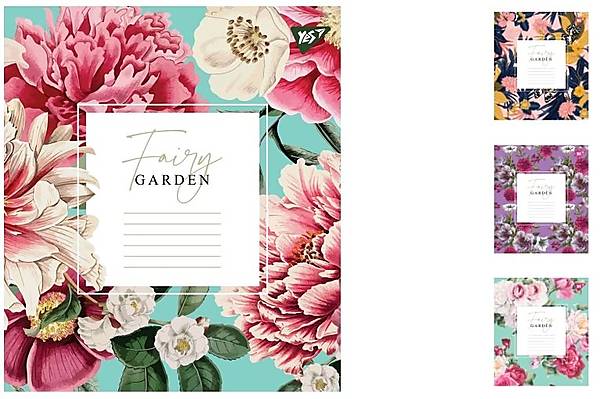 

Тетрадь А5 48 листов в клетку Fairy garden (10 шт. в упак микс видов) YES (765545)