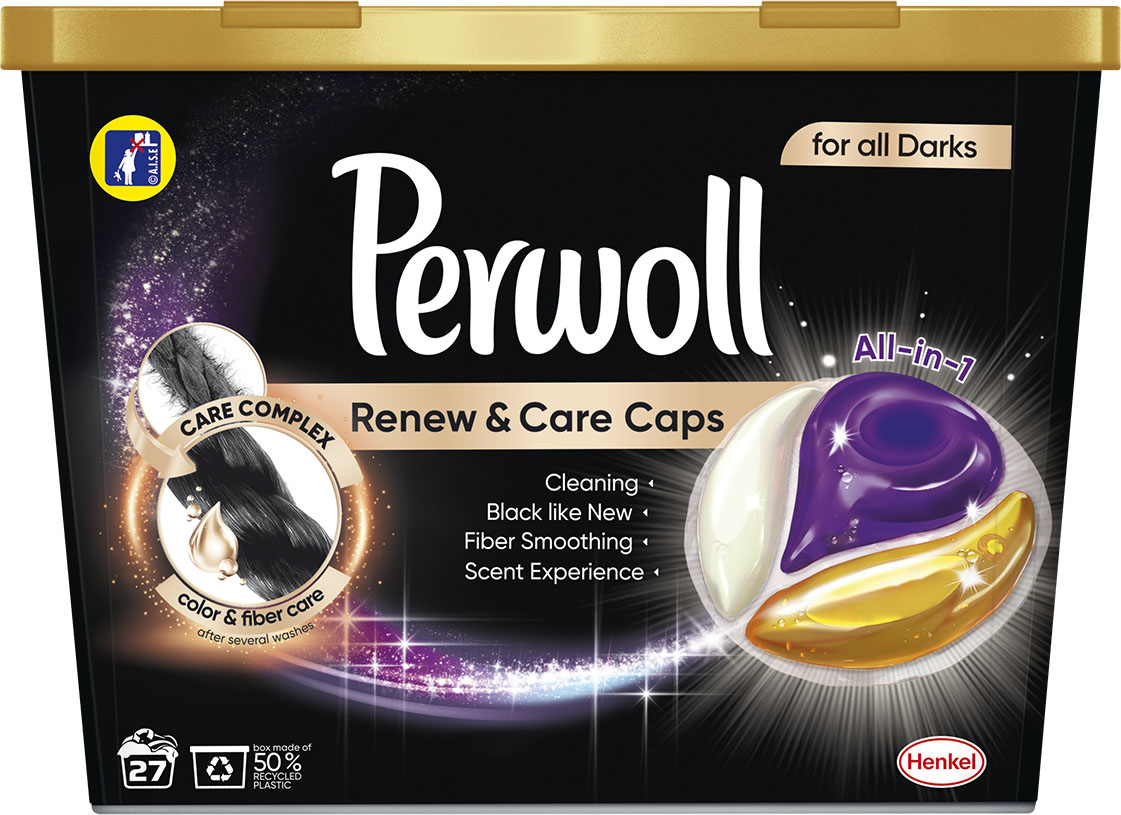 

Капсулы для стирки Perwoll для темных и черных вещей 27 шт