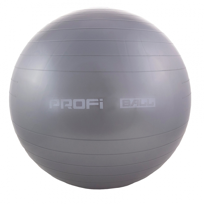 

Фитбол (Мяч для фитнеса) c насосом Profiball 75 см серый (MS 1541) IGROK