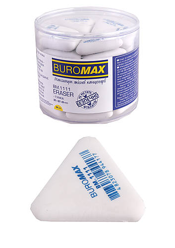 

Ластик треугольный, 42шт в упак Buromax (BM.1111)