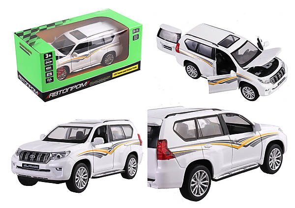 

Машина металл 1:32 Land Cruiser Prado свет, звук 2 цвета Автопром (68482)