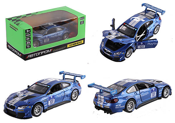 

Машина металл 1:32 BMW M6 GT3 свет, звук Автопром (68325)