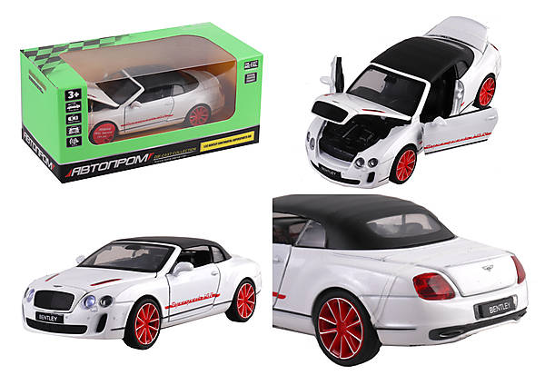 

Машина металл 1:32 Bentley Continental Supersports ISR свет, звук Автопром (68313)