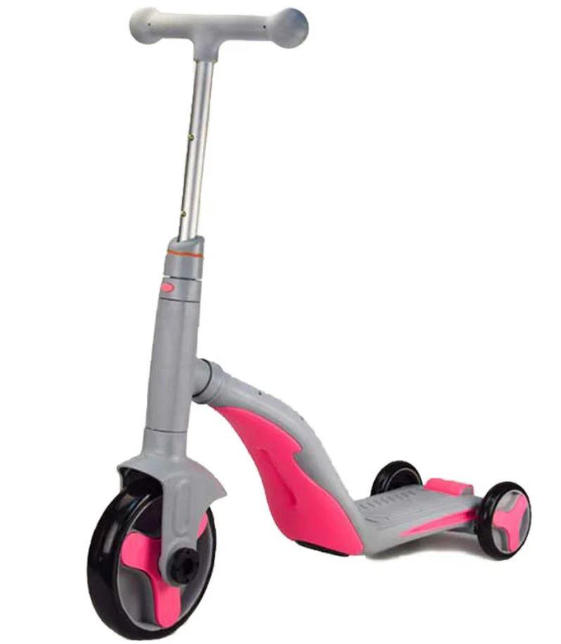 

Самокат детский 3в1 Best Scooter JT 90601 серо-розовый