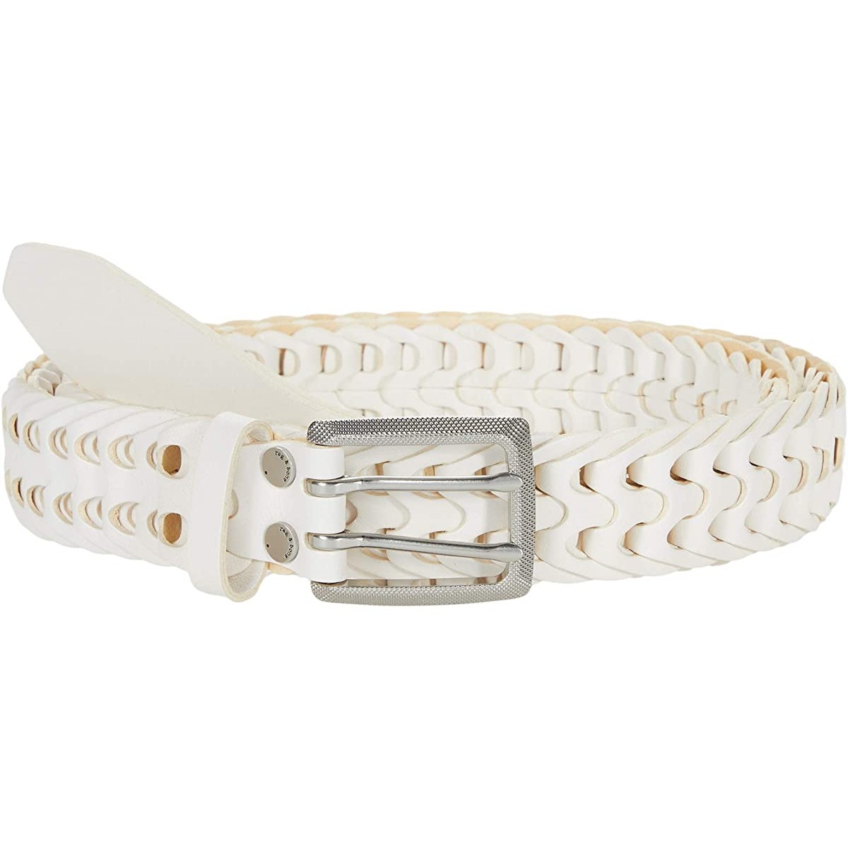 

Ремень rag bone Woven South Dress Belt Antique White, L (48)