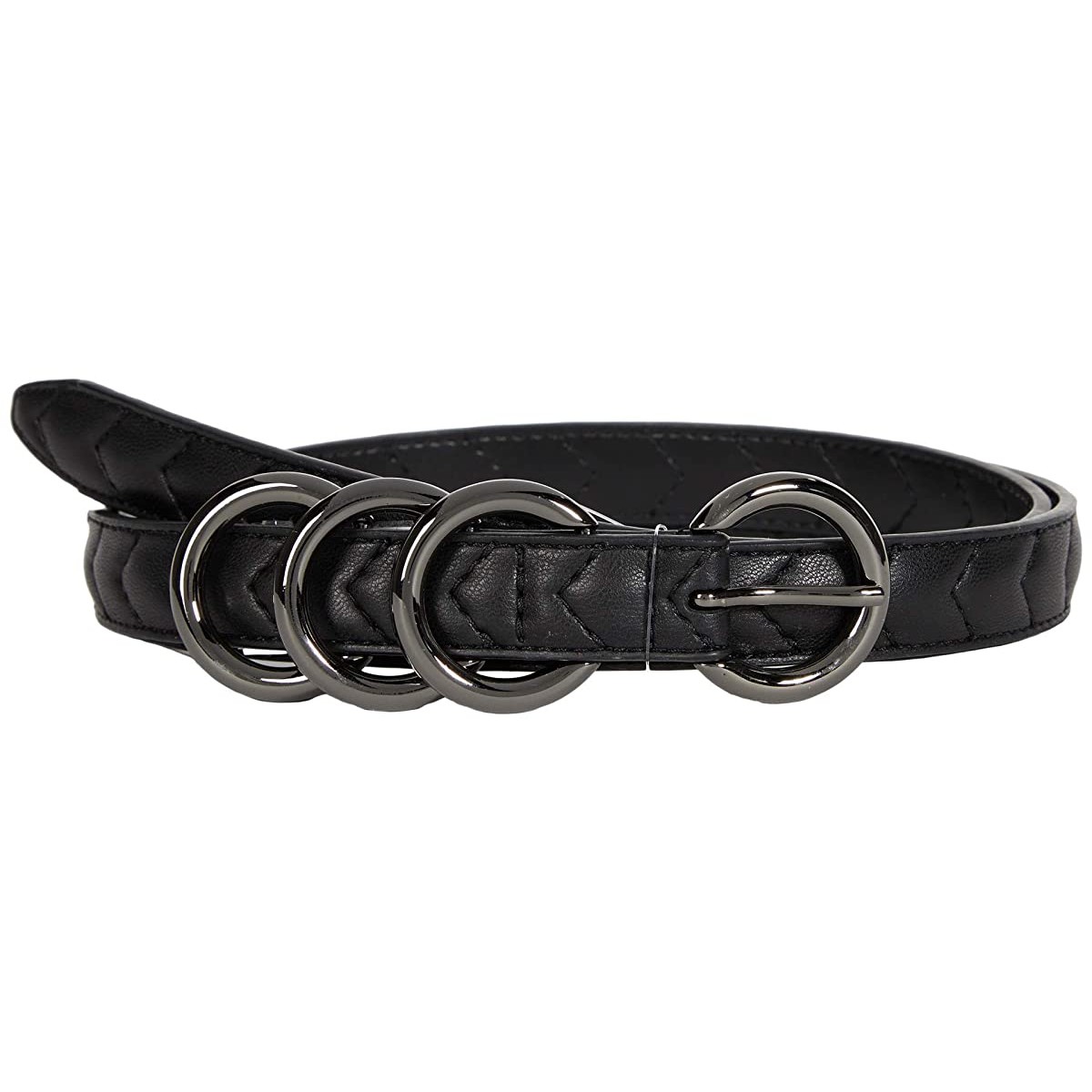 

Ремень Rebecca Minkoff 20 mm Quilted Belt Triple Loop Keepers Noir, XL (50)