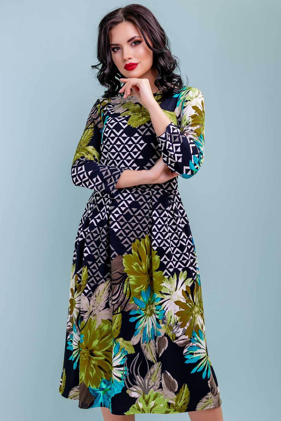 

Платье 1128.3221 Seventeen  темно-синий, бирюза, Платье 1128.3221 Seventeen XL темно-синий, бирюза