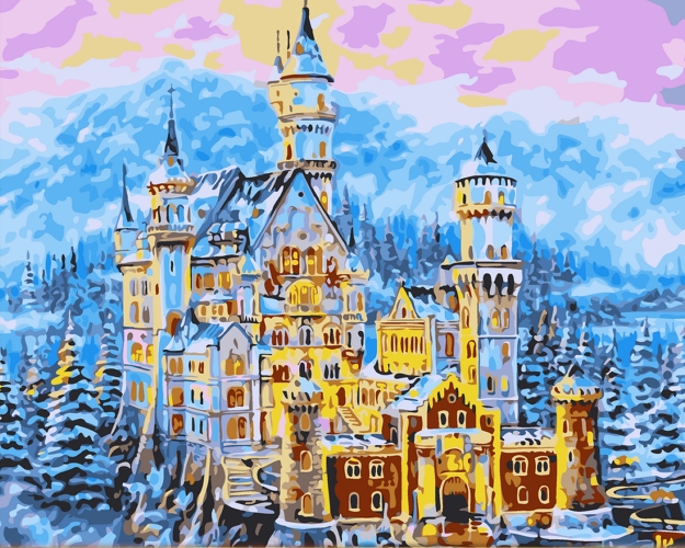 

Картина по номерам «Сказочный замок» 40*50см, в коробке(452)