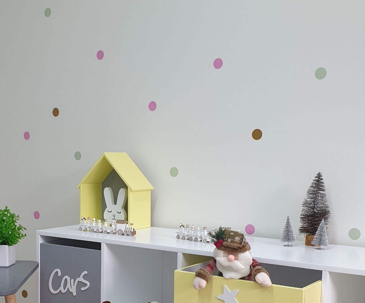 

Полка Домик Scandic Kid Цвет желтый с серым