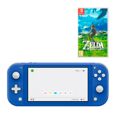 

Набор Консоль Nintendo Switch Lite Blue 32GB Новое + Игра The Legend of Zelda Breath of The Wild Русская Озвучка Nintendo Switch Новое