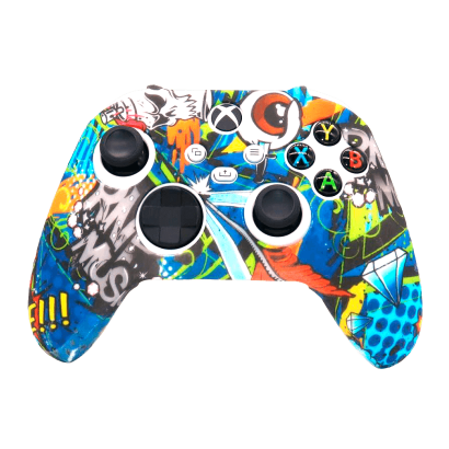 

Чехол Силиконовый RMC Xbox Series Blue Comic Новое