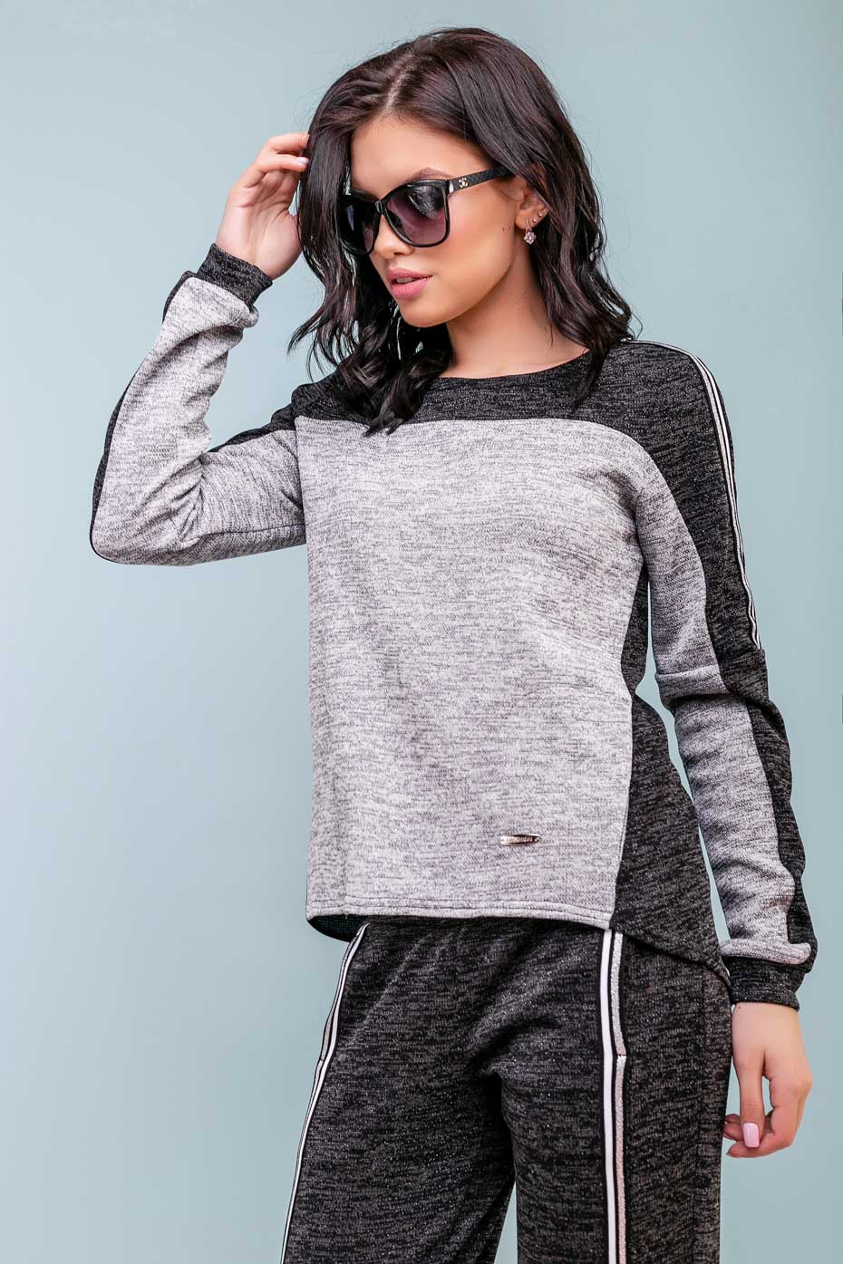 

Спортивный костюм 1101-1.3188 Seventeen XXL серо- черный