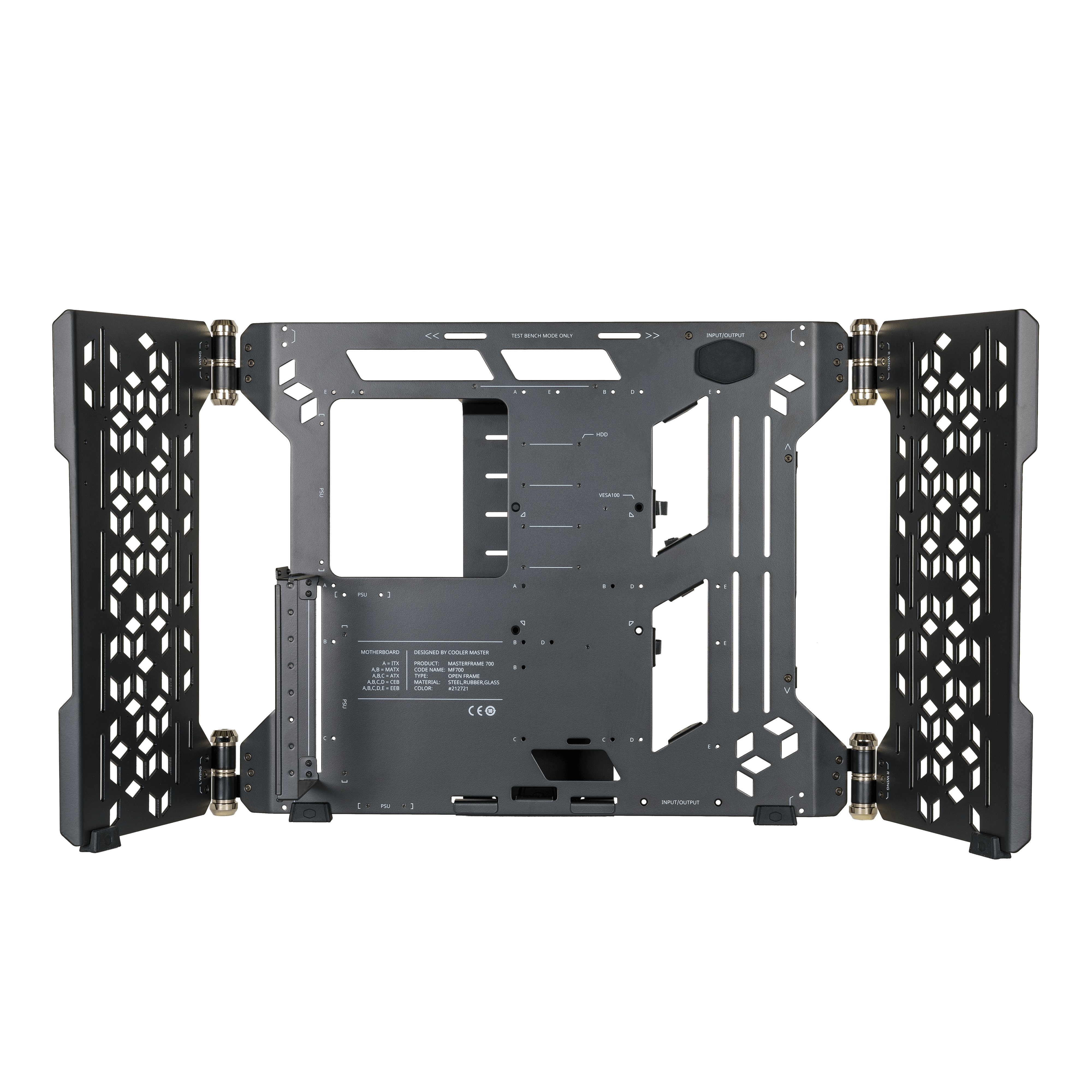 

Корпус Cooler Master MasterFrame 700 Black (MCF-MF700-KGNN-S00) без БП