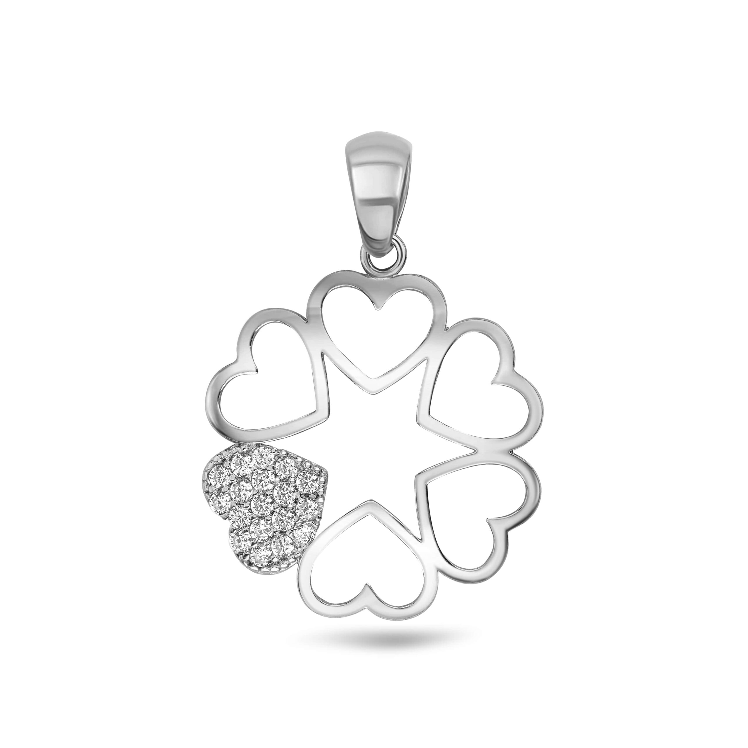 

Серебряная подвеска с фианитами Сердца КАМЕЯ 38240922.146.006402p