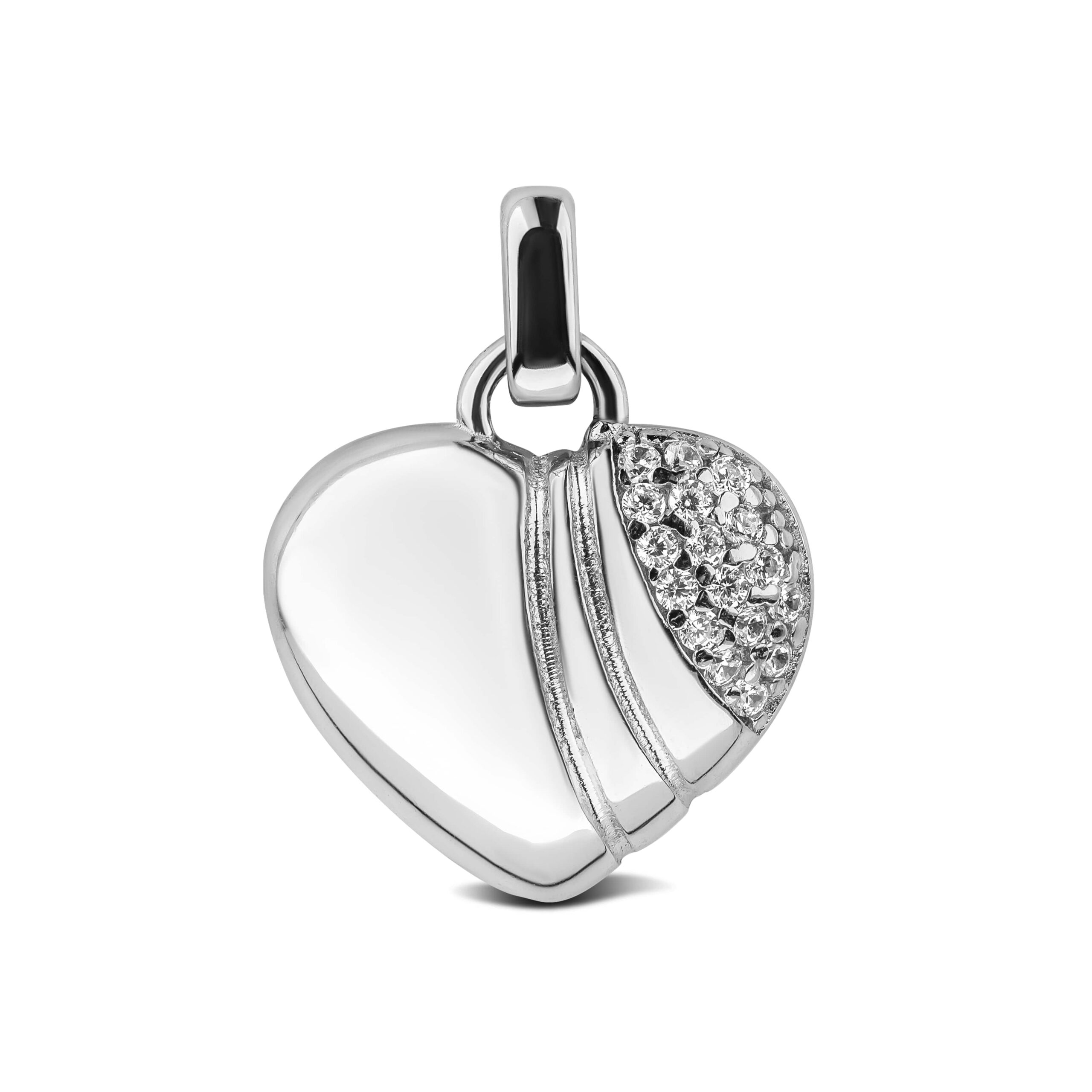 

Серебряная подвеска с цирконием Сердце КАМЕЯ 38240922.146.006400p