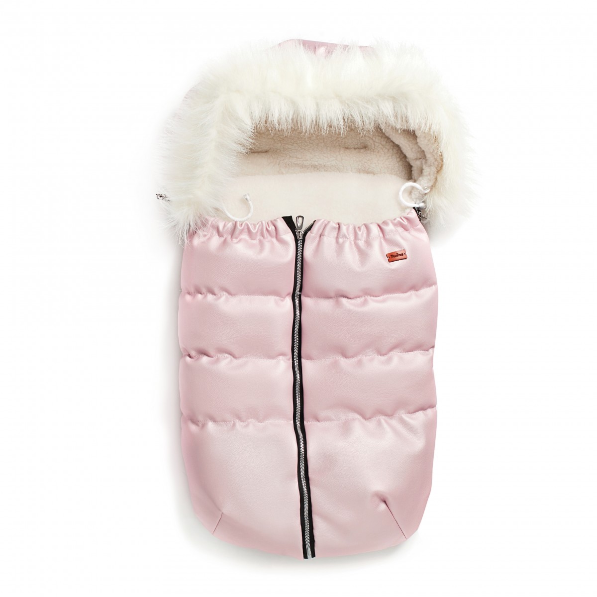 

Конверт в коляску детский Twins Voyage Eco 9011-TVЕХ-08 Розовый с капюшоном и мехом + водонепроницаемый