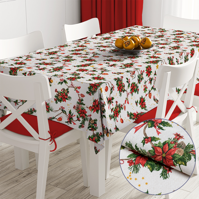 

Новогодняя скатерть Time Textile Arbole Разноцветный TT172605 6 салфеток