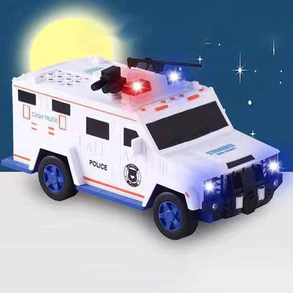 

Детская сейф копилка с кодовым замком и отпечатком пальца Cash Truck Инкасаторская машина Белая