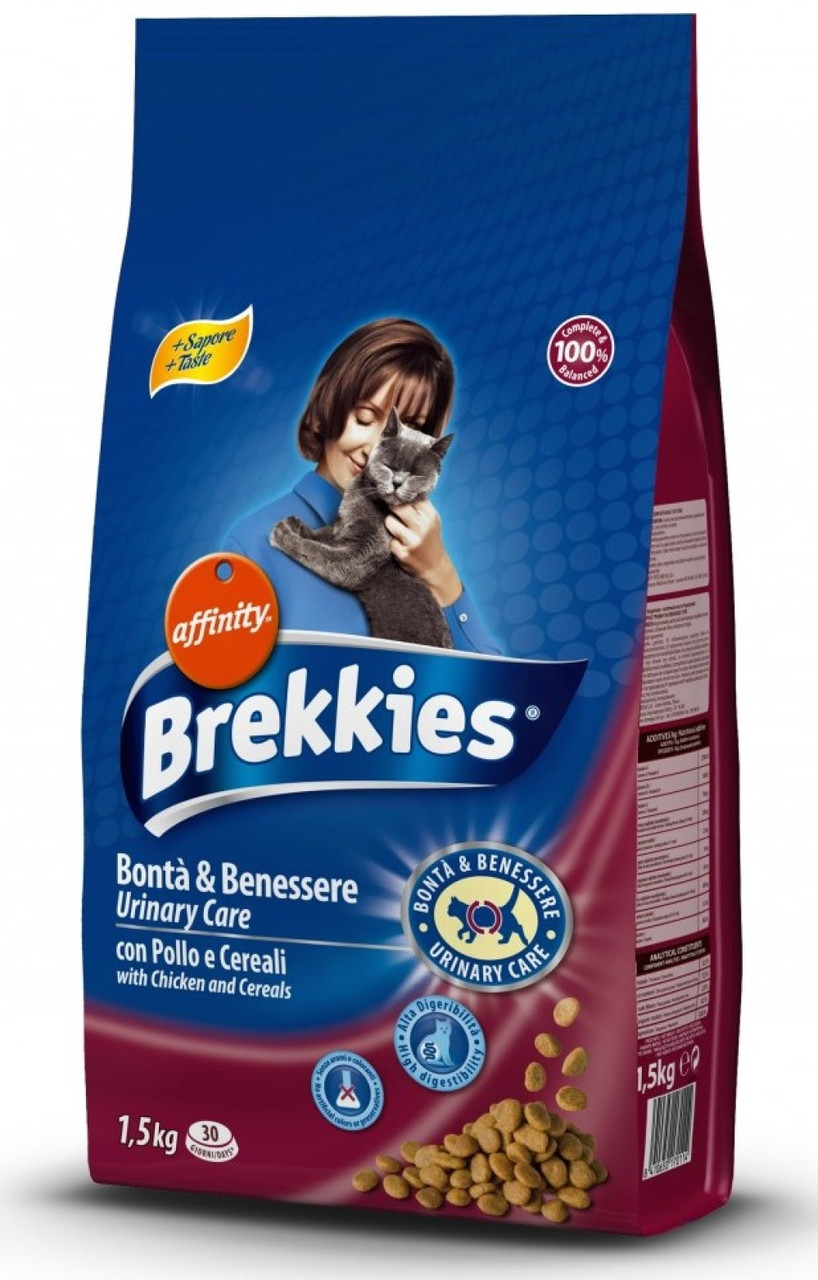 

Сухой корм для кошек Brekkies Exel Urinary Care особая забота 1.5 кг