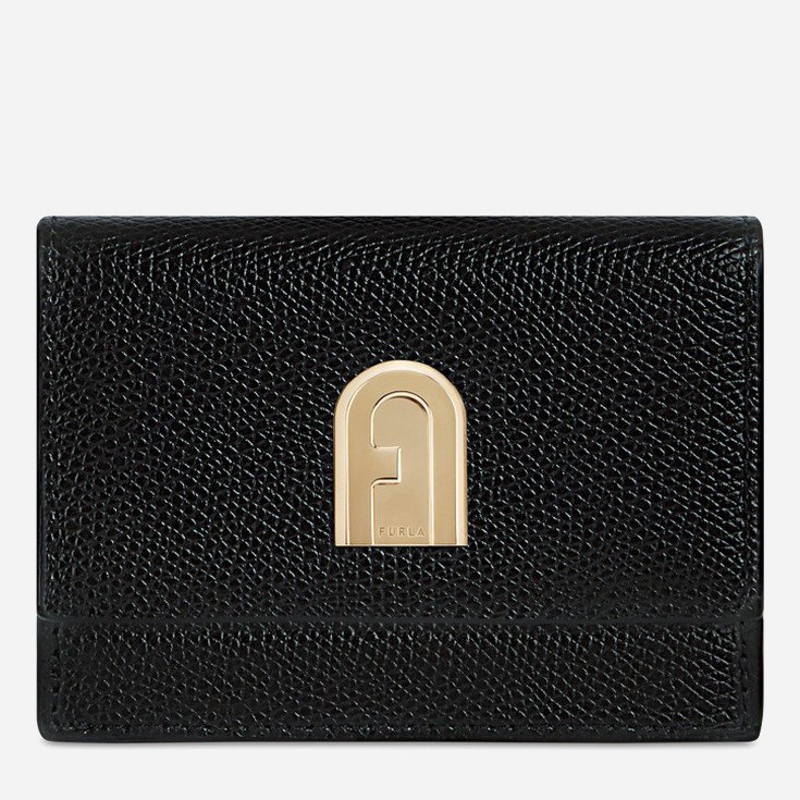 

Кошелек женский кожаный Furla 1927 S Compact Wallet Trifold - Ares Черный