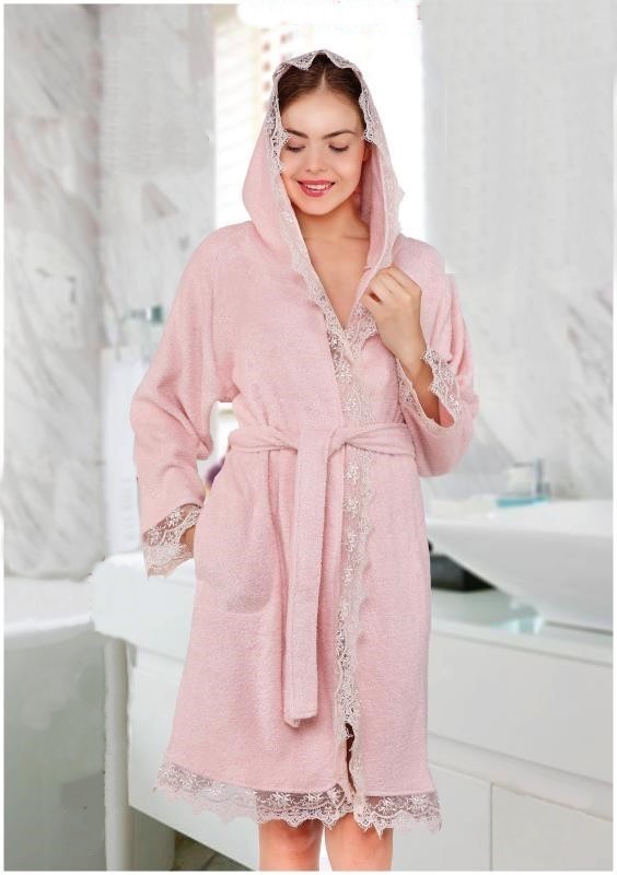 

Халат Cocoon F06-6013 Пудровый L-XL