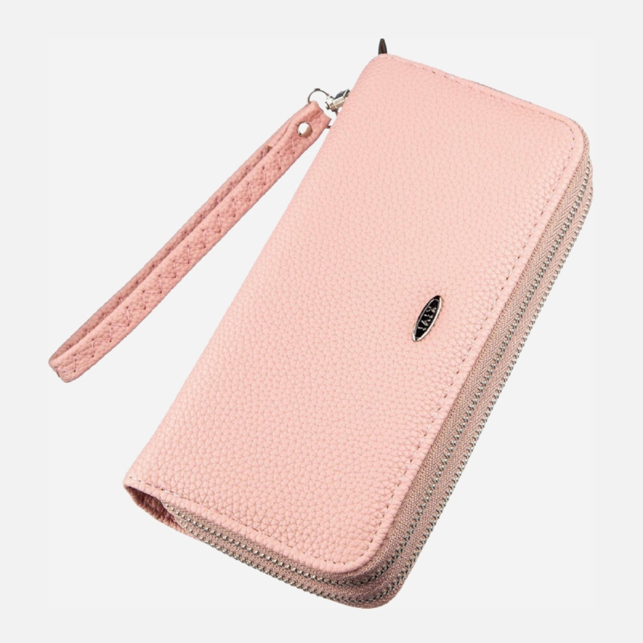 

Женский кошелек из зернистой экокожи Kivi 19048 Розовый