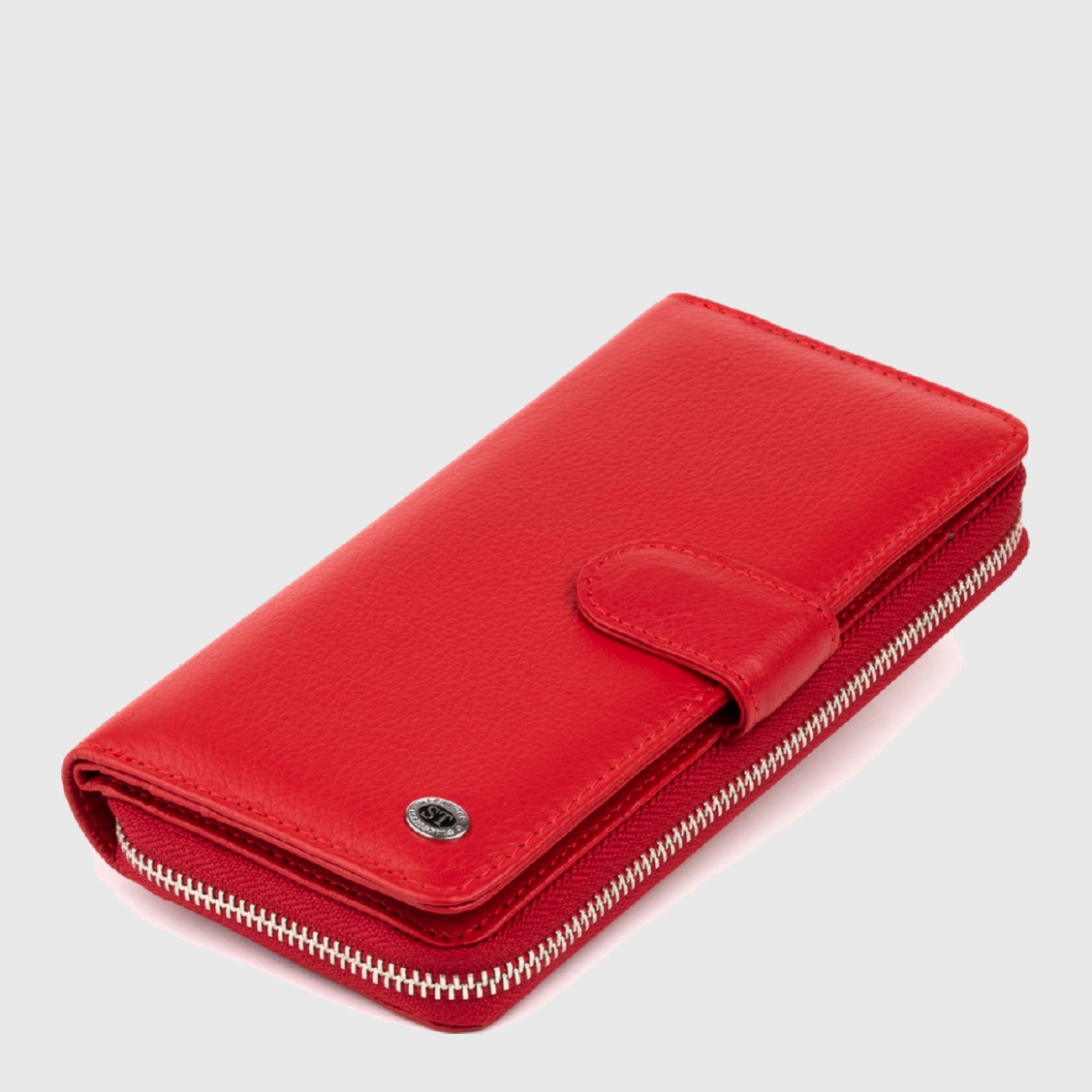 Акція на Жіночий гаманець шкіряний ST Leather Accessories 19306 Червоний від Rozetka