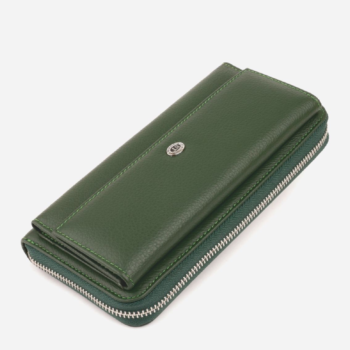 

Женский кошелек кожаный ST Leather Accessories 19294 Зеленый