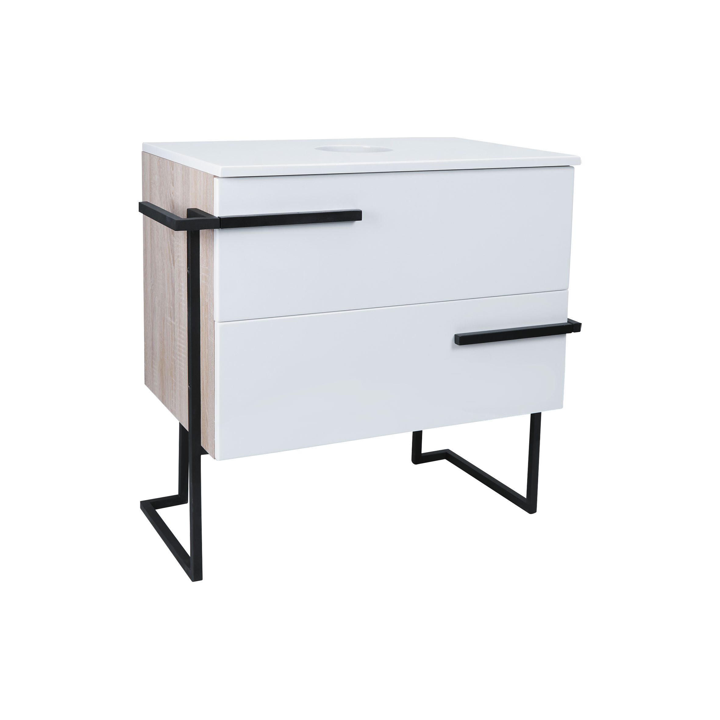 

Тумба напольная Qtap Taurus 690х720 White/Whitish oak со столешницей QT2480TNT603WWO (SR204056)