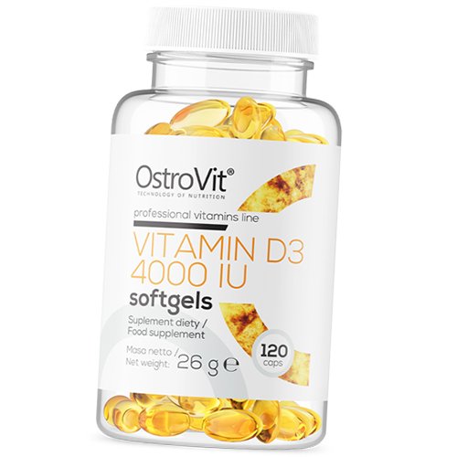 

Витамин Д3, Vitamin D3 4000, Ostrovit 120гелкапс (36250064)