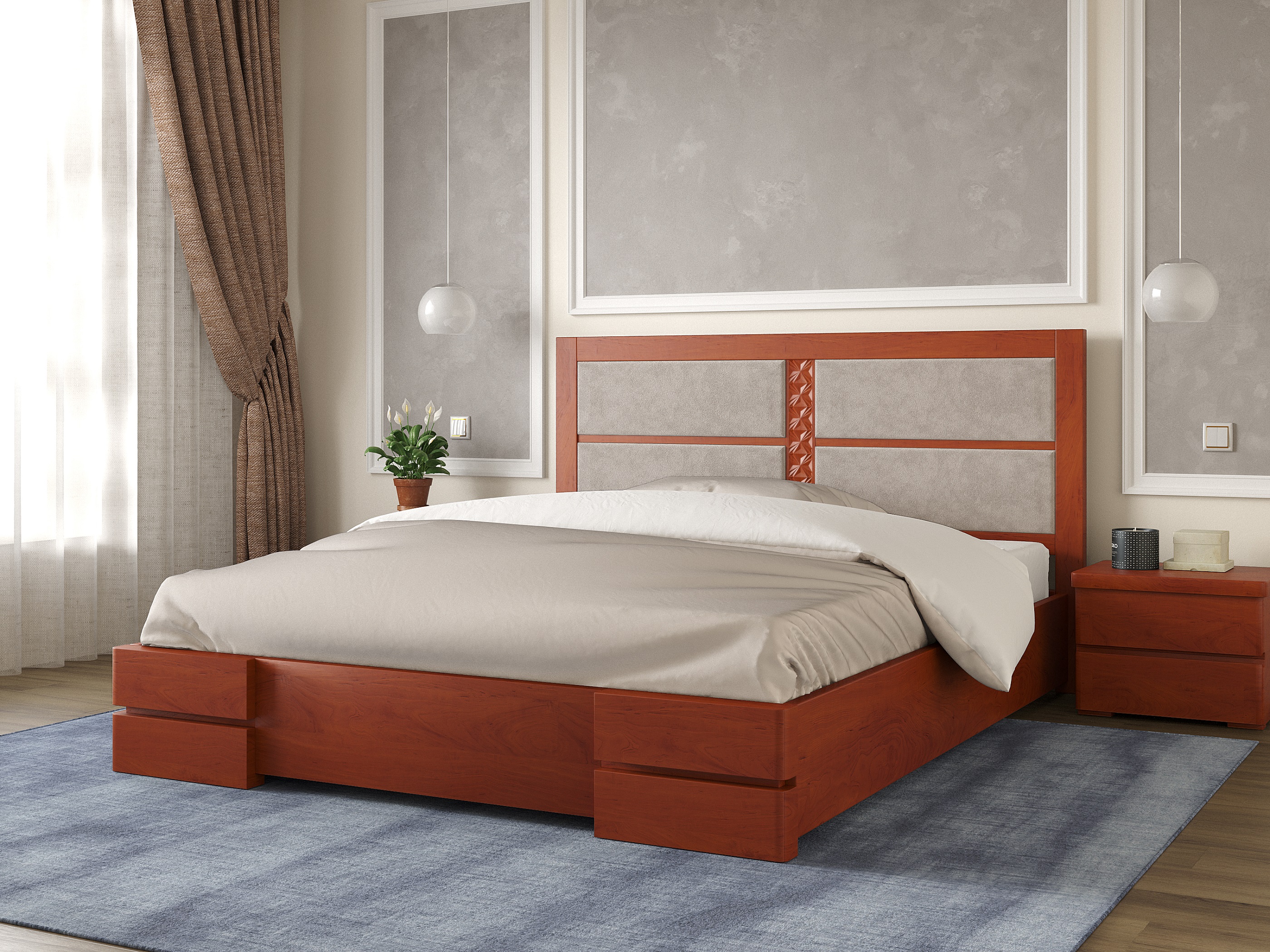 

Кровать Кардинал 1 Arbordrev (160*200) сосна Яблоня