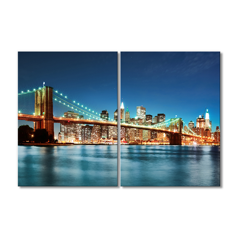 

Модульная картина Artel «Бруклинский мост один из старейших висячих мостов в США» 2 модуля 60x90 см