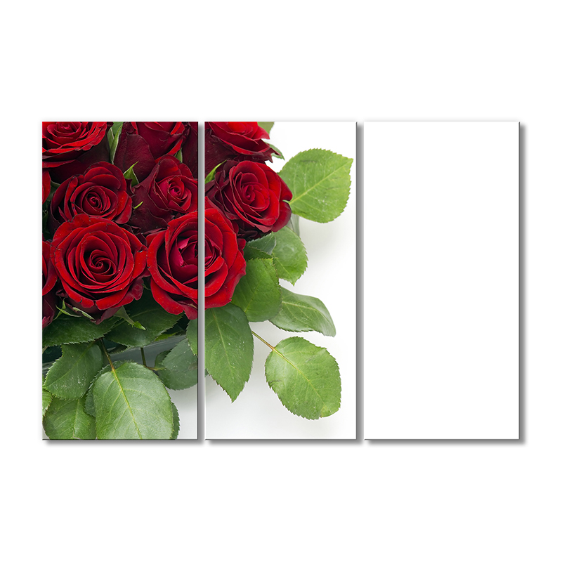 

Модульная картина Artel «Букет красных роз с листьями» 3 модуля 90x135 см