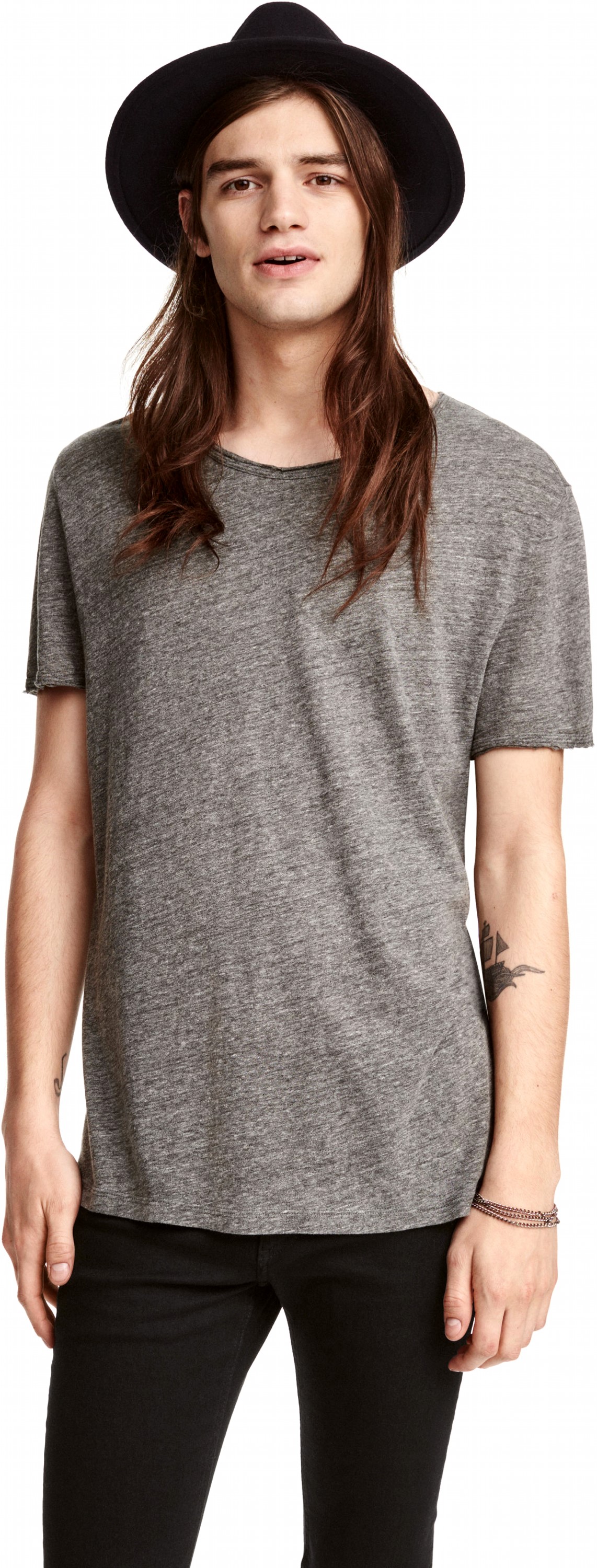 

Футболка H&M 3515864 XL Серый меланж