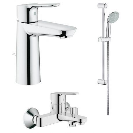 

Grohe Комплект смесителей BauEdge 3 в 1 для ванной (123367M)