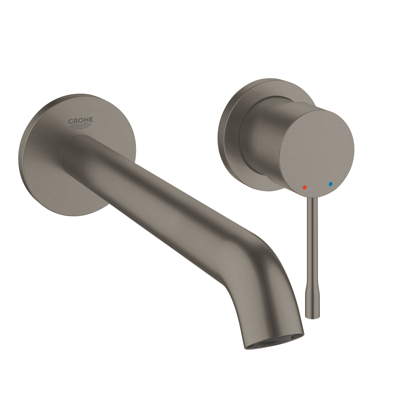 

Смеситель для раковины настенный Grohe Essence L-Size (цвет - тёмный графит, матовый), вынос 230 мм (19967AL1)