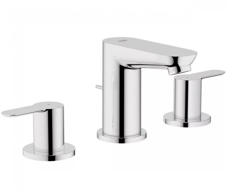 

Grohe BauEdge Смеситель для раковины на 3 отверстия (20197000)