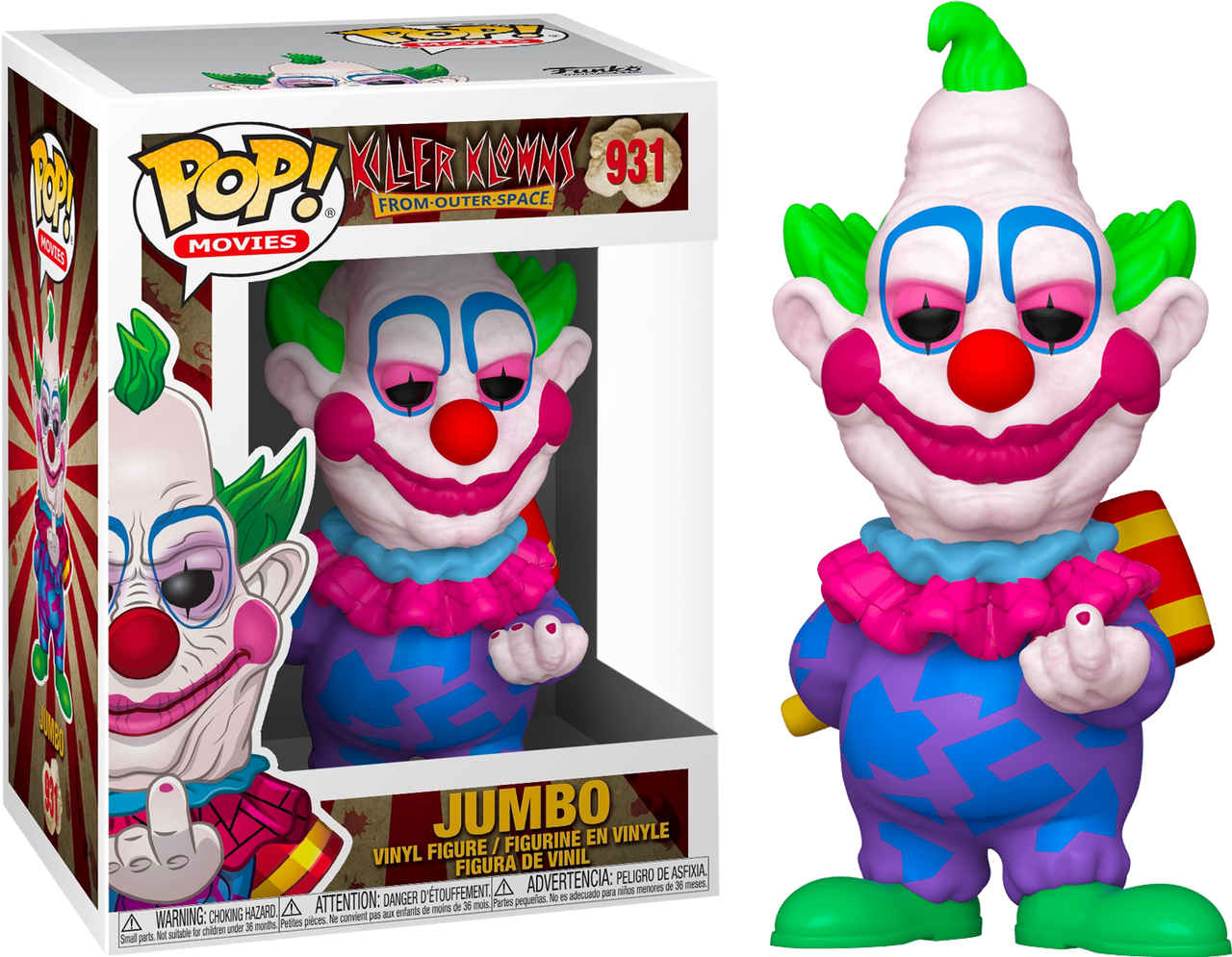 

Фигурка Funko Pop фанк Поп Клоуны убийцы Джамбо Killer Klowns Jumbo 10 см