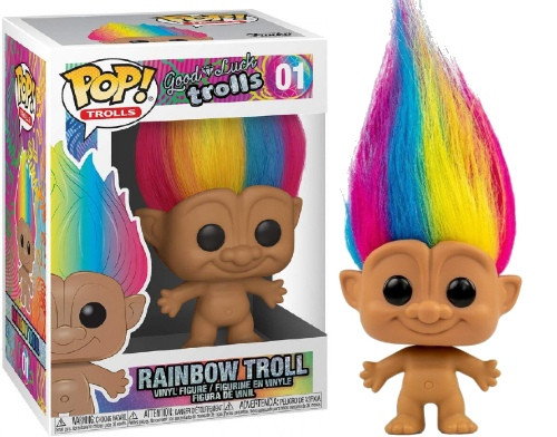 

Фигурка Funko Pop фанк Радужный Поп Тролль Тролли на удачу Good Luck Trolls Rainbow Troll 10 см