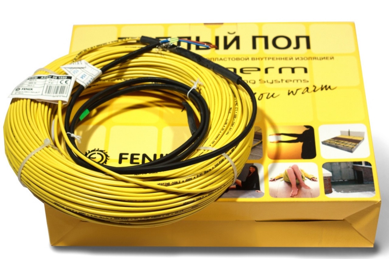 

Теплый пол 4м2 In-Therm 640 Вт нагревательный кабель резистивный двухжильный тонкий под плитку