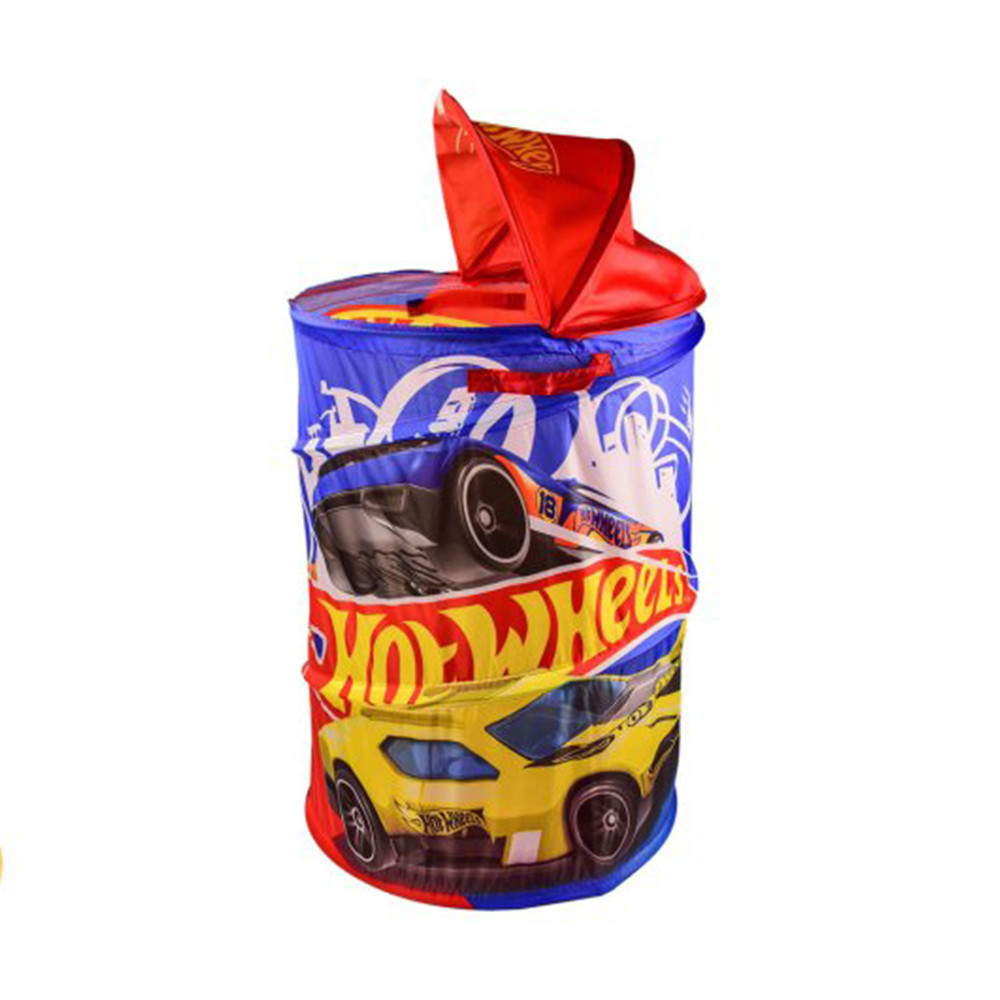 

Ящик Корзина для игрушек Hot Wheels Машинки с крышкой 43*60 см в сумке