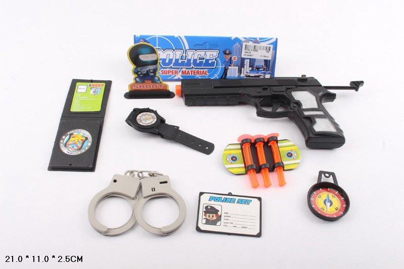 Игровой набор Полицейского 189-02 пистолет, наручники, часы, компас ...