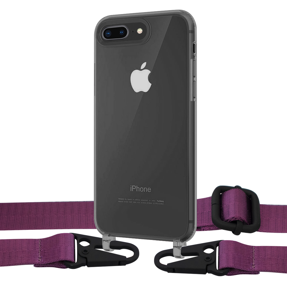 

Чехол Upex Crossbody Protection Case для iPhone 8 Plus | 7 Plus Dark with Harness Amethyst